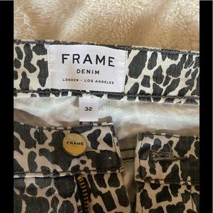 Zebra print FRAME Jeans